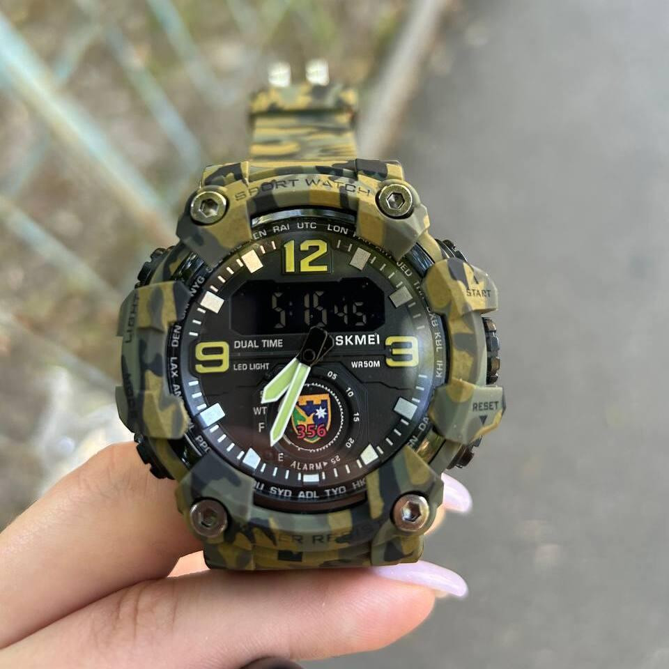 Часы мужские водостойкие тактические Skmei Brave с Вашим Лого (Камуфляж) Киев - изображение 19