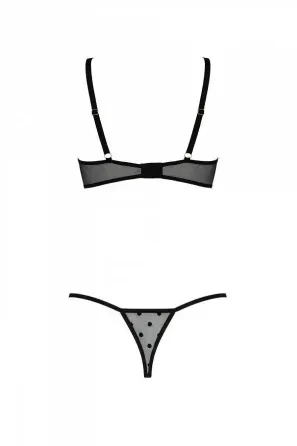 Комплект MARINA SET WITH OPEN BRA black XXL/XXXL - Passion Львов