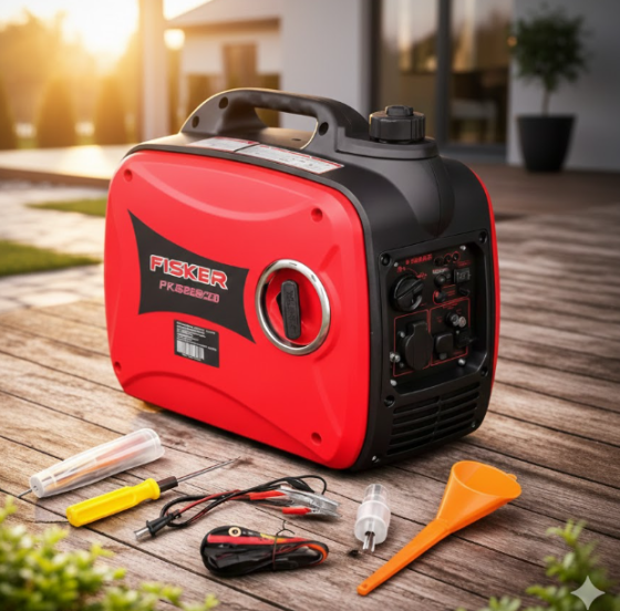 Генератор інвенторний бензиновий Fisker FKGG2500I,Інверторний генератор безшумний 2 квт - 2.5 кВт,Інверторний генератор для дому Львів