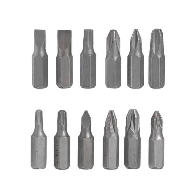 Викрутка реверсивна з комплектом насадок, 12 од., Cr-V INTERTOOL VT-1003 Київ - фото 6