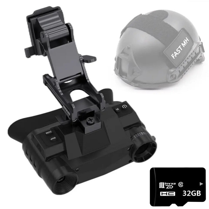 Прибор ночного видения NVG G1 + крепление на шлем Bracket + крепление на голову (940nm) Винница - изображение 6