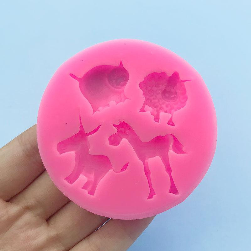 Молд силіконовий Тварини 68 мм рожевий Київ - фото 3