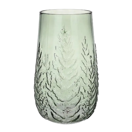 Ваза скло Leaf 26см зелений БОНА ДИ Житомир - изображение 1