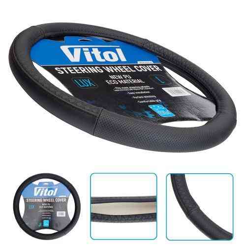 Чохол на кермо VLOD-24UC29 BK L чорний з BO Харків