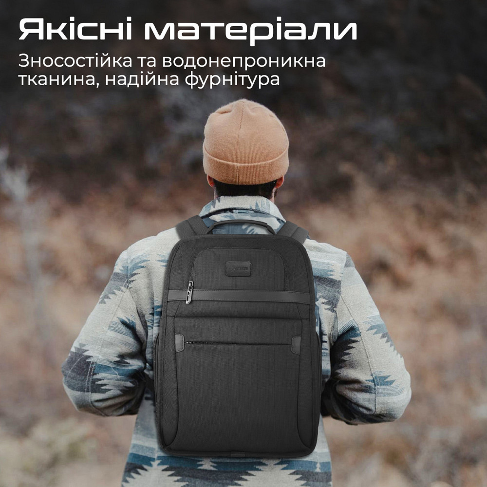 Рюкзак для ноутбука Promate Paramount BP 15.6" Black ( Чорний ) Харків - фото 6