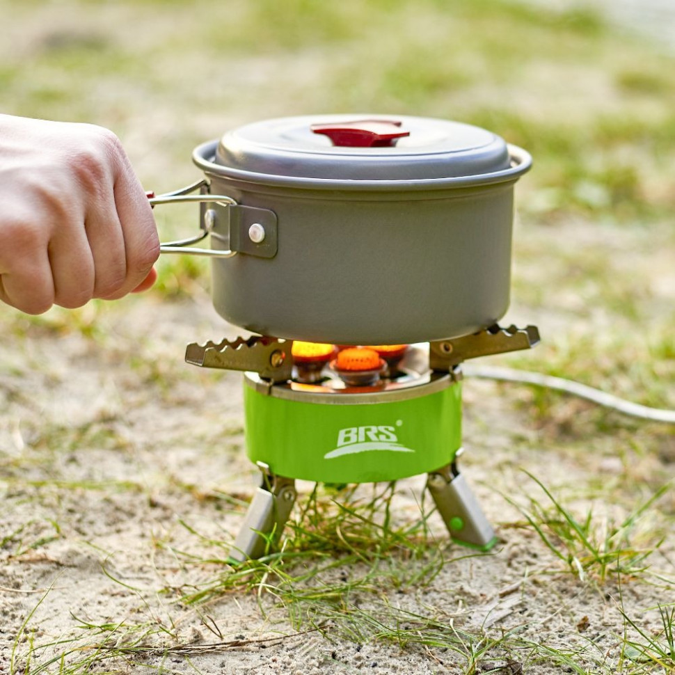 Набір Газовий пальник BRS-73 + Газовий балон різьбовий Adimanti, 230гр Киев - изображение 7