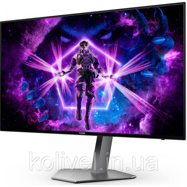 TFT 27" AOC AGON PRO AG276QZD, QHD, OLED, 240Hz, 0,03ms, 2xHDMI, DP, USB-hub, HAS, Pivot, чорний (AG276QZD) Київ - фото 3