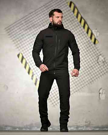 Эластичная тактический костюм agony черный НП4880 Одесса