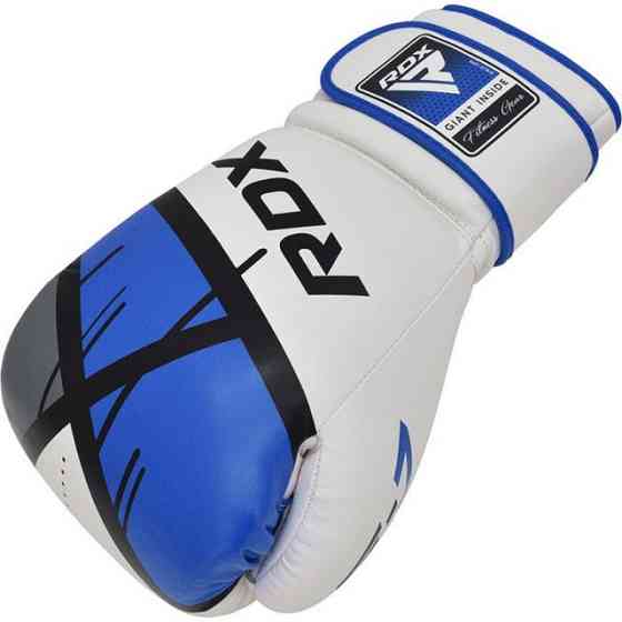 Боксерские перчатки RDX F7 Ego Blue 12 унций с капой в комплекте Киев