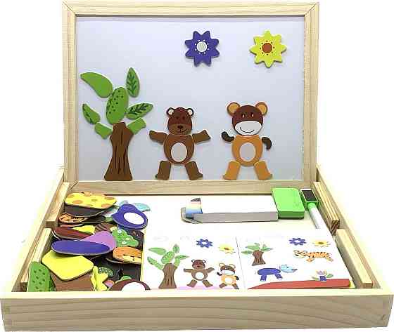 Дерев'яна іграшка Tree Toys Маленький фантазер із магнітною мозаїкою (MD 2083 B) Чернігів