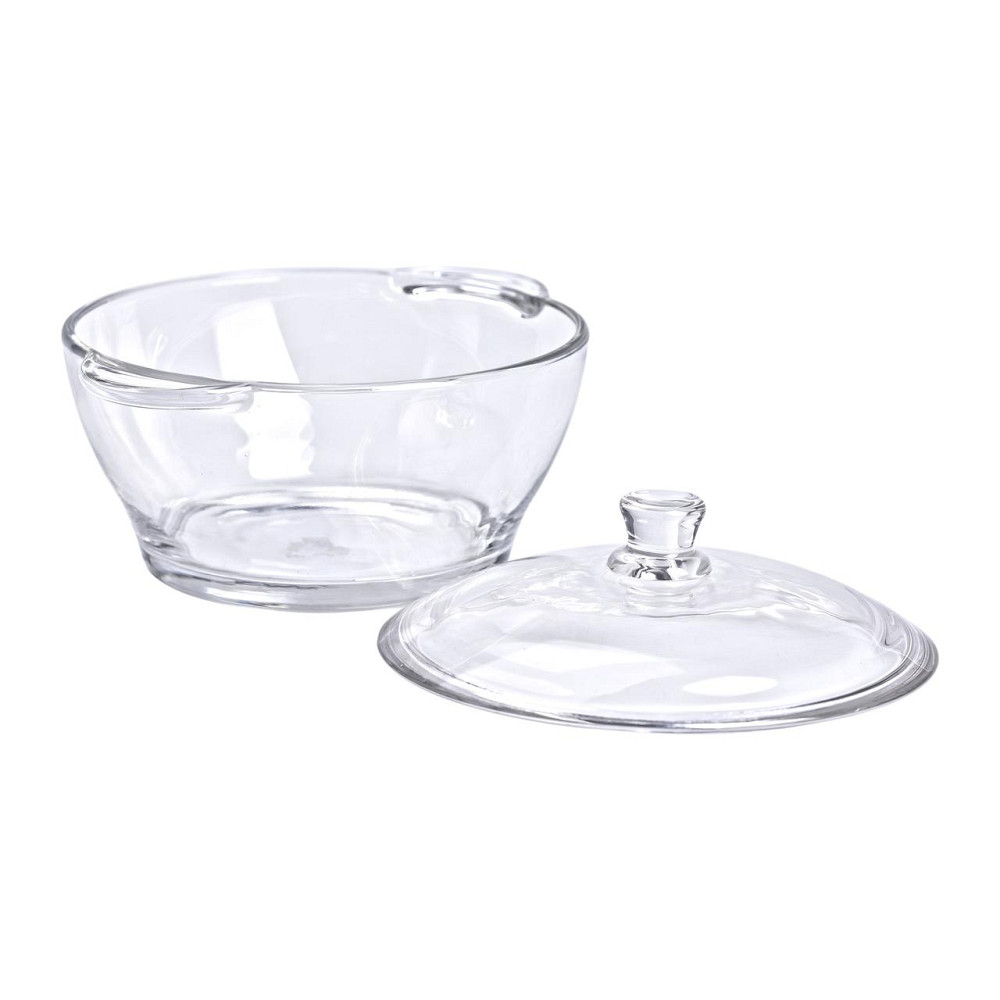 Супниця з кришкою Ø 15.5 см каструля бульйонниця скляна 1 л HP-YH-15 Коломия - фото 3