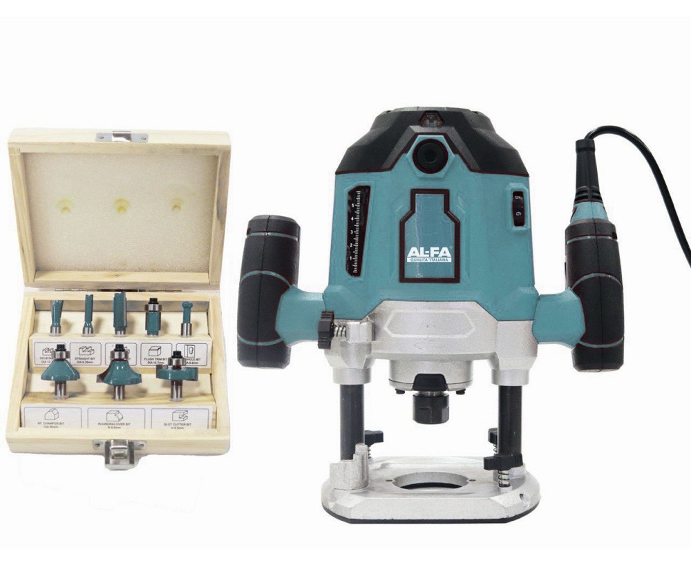 Фрезер AL-FA 2600 Вт з кейсом і 8 фрезами – ALER205 Італія Львів - фото 1