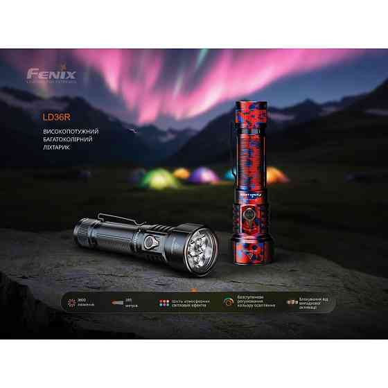 Фонарь ручной Fenix LD36RB черный Ровно