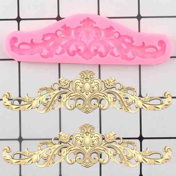 Молд силиконовый Абстракция 138 на 41 мм розовый Киев