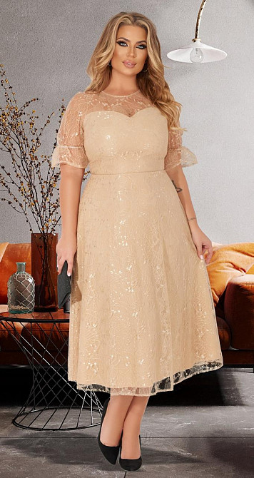 Красивое нарядное платье большого размера (46) Киев - изображение 2