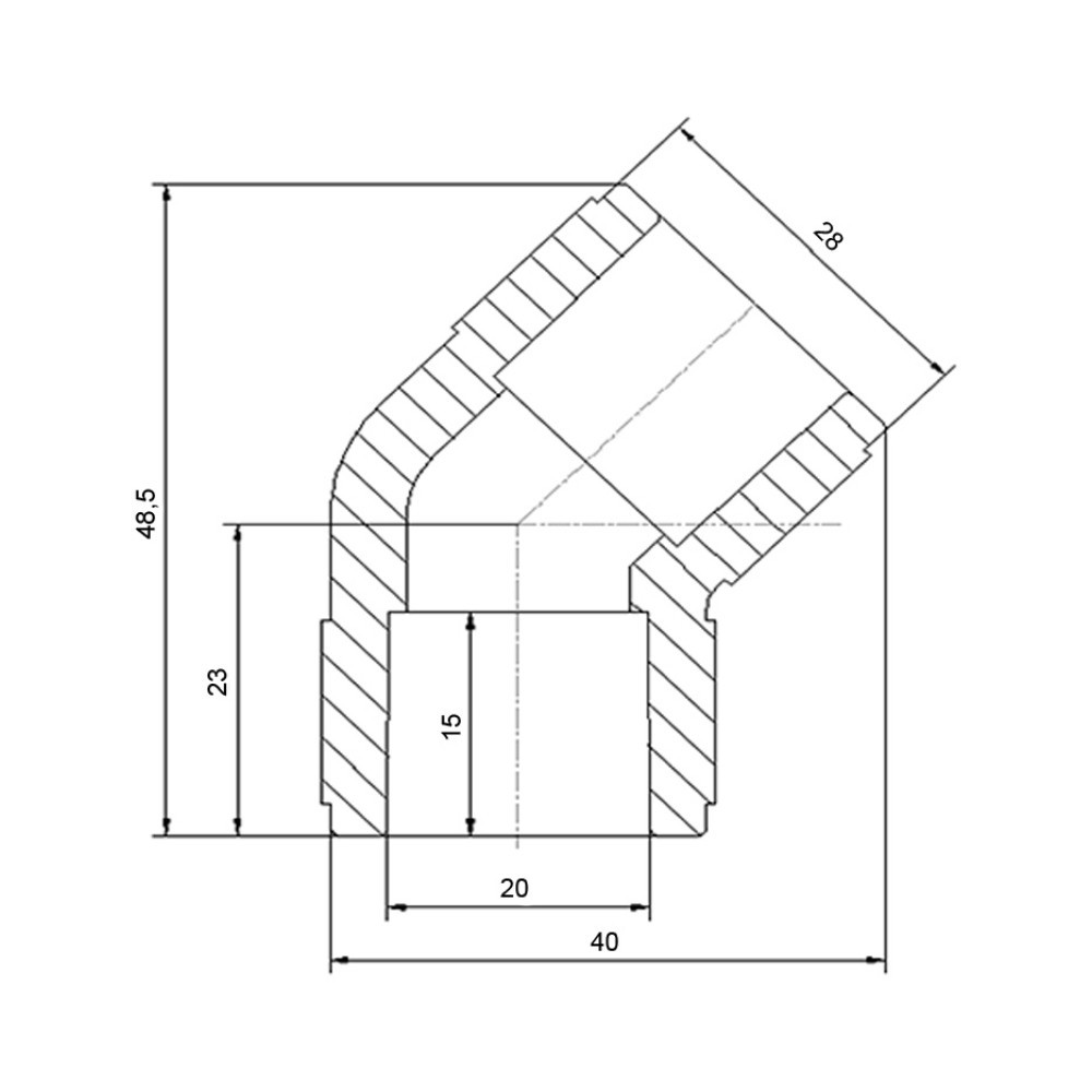 Уголок PPR Blue Ocean 20, 45° Киев - изображение 2