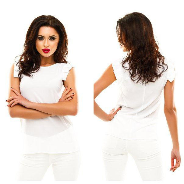 Блуза жіноча літня 42 молочний Київ - фото 2