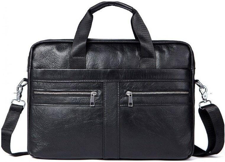 Сумка чоловіча Vintage 14625 шкіряна Чорна Київ - фото 1