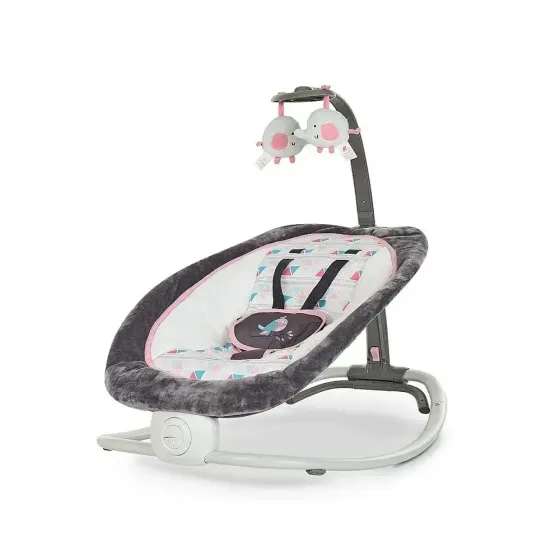 Детское кресло-качалка для новорожденных до 9 кг, (74х74х48см), 6917, Розовый Коломыя