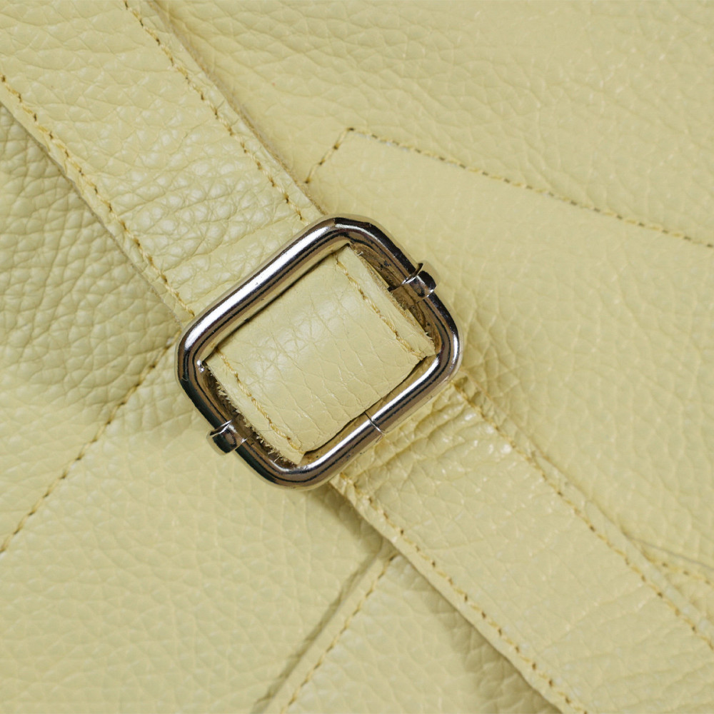 Оригинальный женский рюкзак из натуральной кожи Shvigel 16307 Желтый Киев - изображение 1