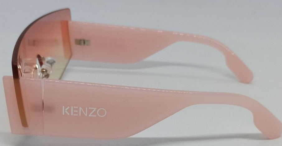 Брендовые модные женские очки маска розовые бежевые с градиентом. Киев - изображение 5