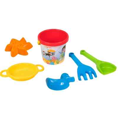 Іграшка для піску Tigres 6 елементів з термонаклейкою блакитний (39636) Вінниця