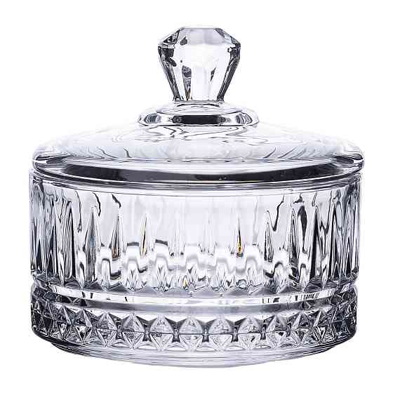 Цукерниця з кришкою скляна Ø 10 см кругла HP-YH-72 Київ