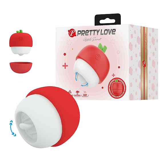 Клиторальный стимулятор Pretty Love APPLE Secret, красный Sex Aura Киев