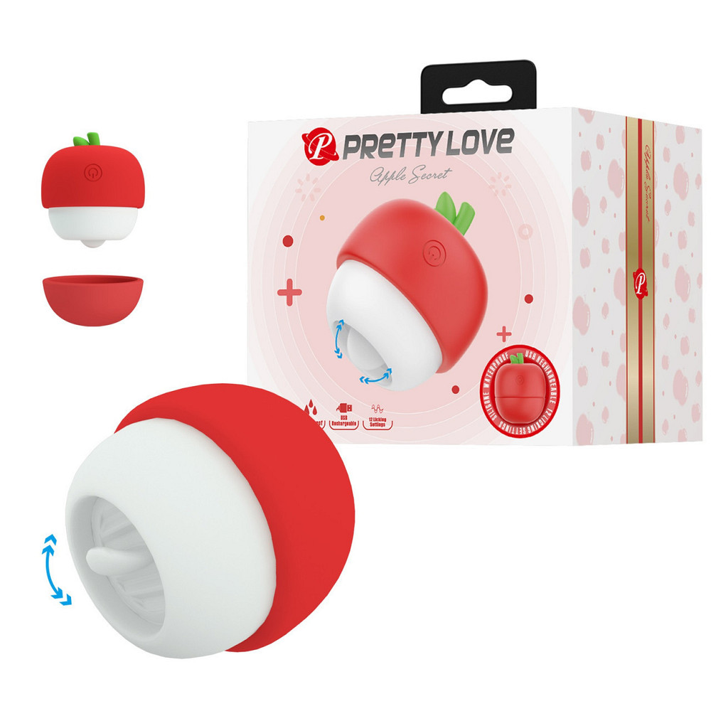 Клиторальный стимулятор Pretty Love APPLE Secret, красный Sex Aura Киев - изображение 1