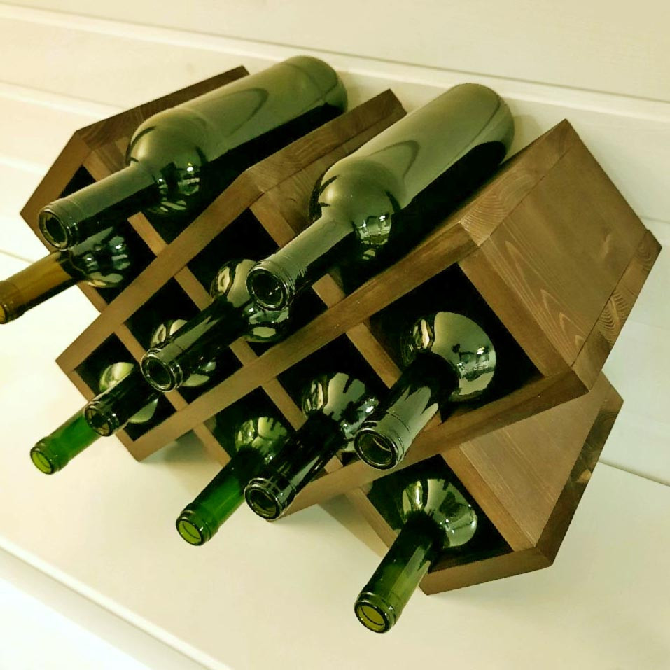 Настольная винная полка 