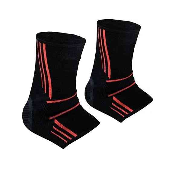 Бандажі на гомілкостоп Power System PS-6022 Ankle Support Evo Black/Orange (2шт.) XL Кам'янське