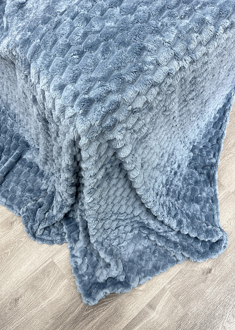 Плед-покривало 210х210 см (+-5см) Соти Блакитний (87-209) Київ - фото 7