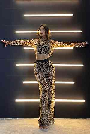 Штани кльош жіночі в сітку з шортами Леопард 42/46 Харків