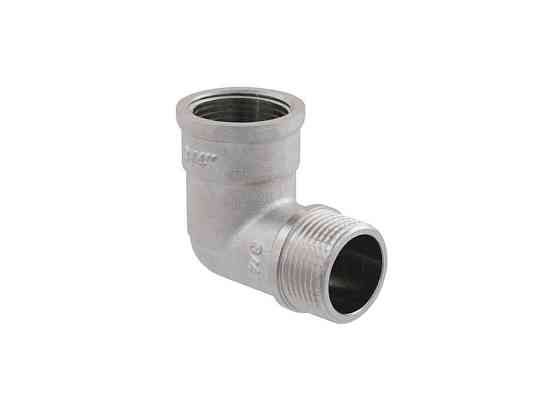 Угол 3/4 латунь, ЗВ, DN20, никель, UP02 ТМ RAFTEC Киев