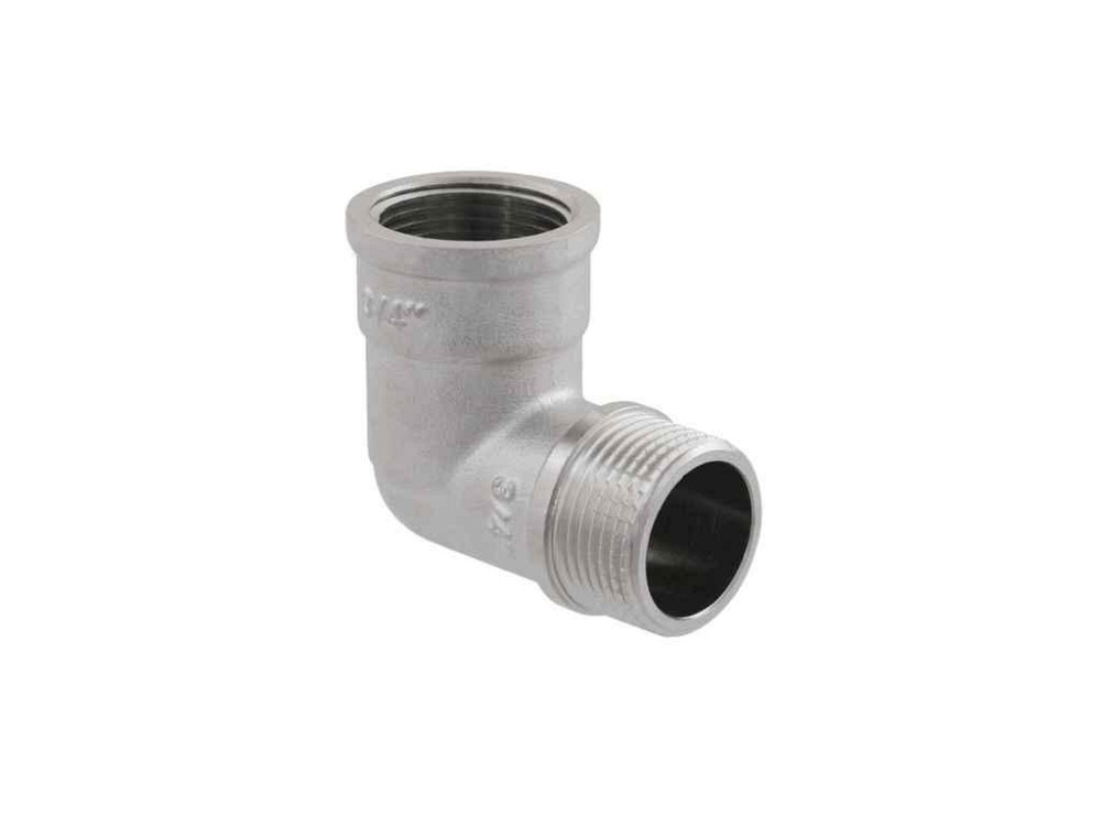 Угол 3/4 латунь, ЗВ, DN20, никель, UP02 ТМ RAFTEC Киев - изображение 1