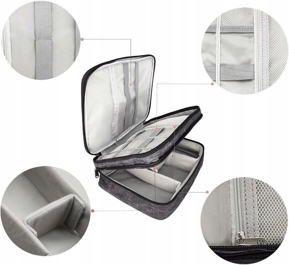 Чехол-органайзер универсальный кейс сумка для кабелей проводов, аксессуаров и мелочей 27 х 20 х 10 с Бровары - изображение 3