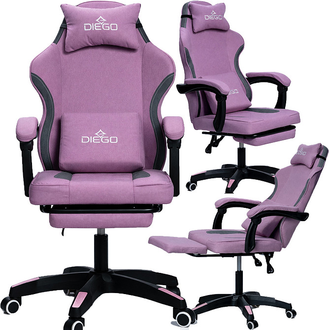 Кресло геймерское DIEGO Soft Pink Киев - изображение 1
