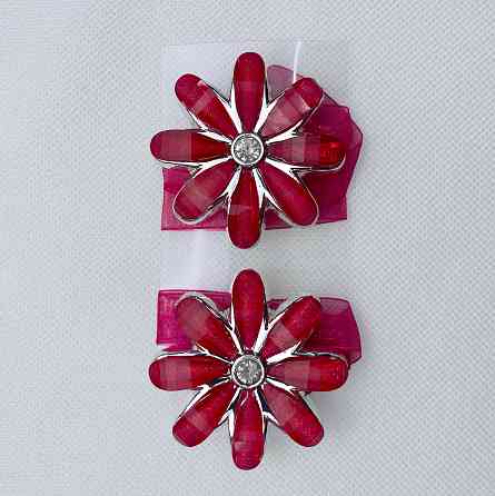 Магніти для штор та гардин "Квітка" набір 2 шт Червоний (81-255) Київ