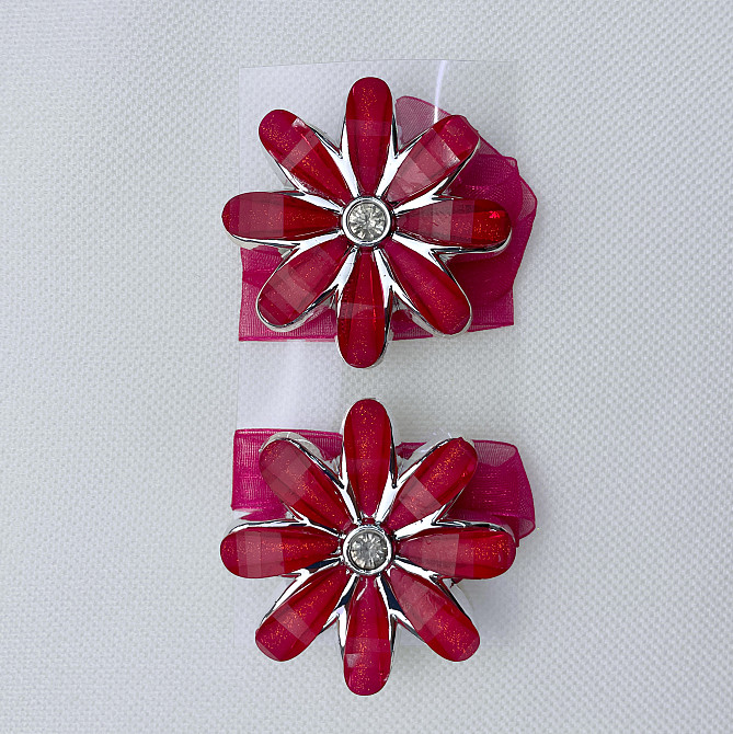 Магніти для штор та гардин "Квітка" набір 2 шт Червоний (81-255) Київ - фото 6