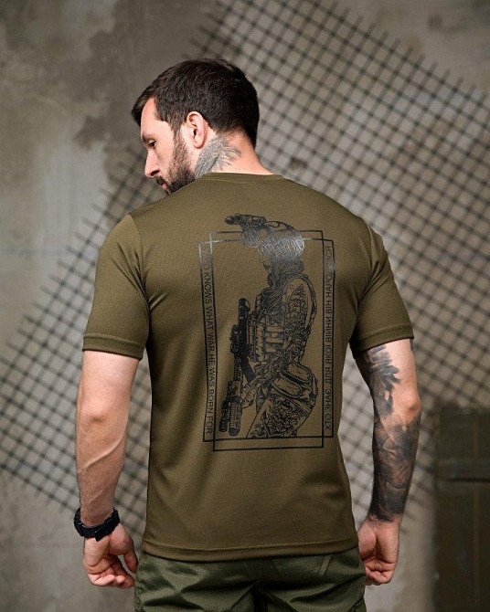 Тактическая потоотводящая Футболка Дева 7.62 олива  ПП7813 Одесса - изображение 1