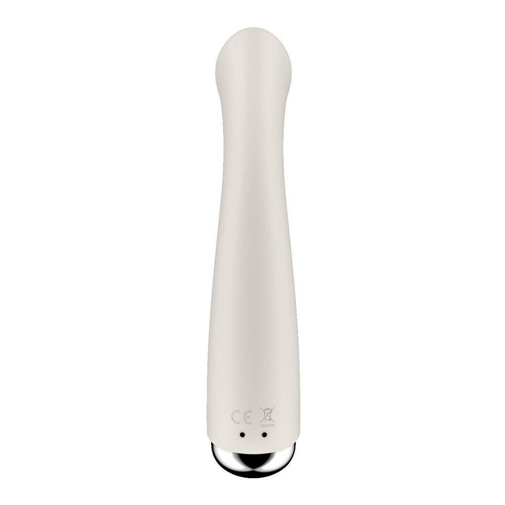 Вібратор з ротацією Satisfyer Spinning G-Spot 1 Beige, плоский майданчик для стимуляції точки G Sex Aura Київ - фото 4