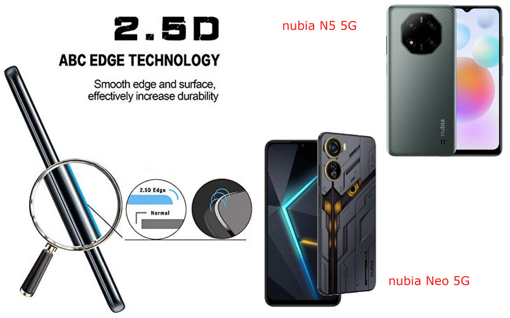 Защитное стекло ArmorGlass для nubia N5 5G, nubia Neo 5G – устойчивое к царапинам и ударам Киев - изображение 2