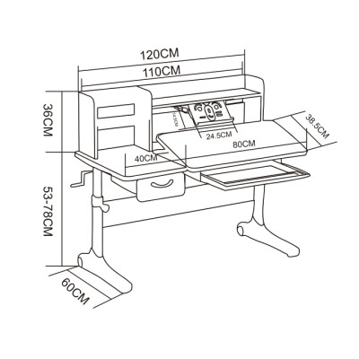 Парта Cubby Ammi grey (221919) Вінниця - фото 2