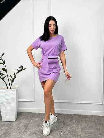 Жіноче літнє плаття з сумочкою на поясі "Амбер" оптом | Норма і батал | Розпродаж моделі Київ