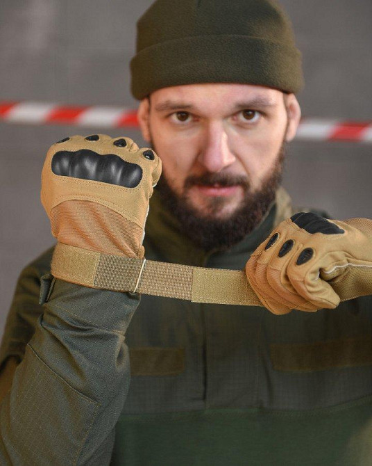 Рукавички тактичні кайот TACT Одесса - изображение 4