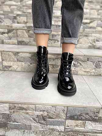 Ботинки ARLEN черные лаковая кожа весна-осень размеры 36-39 (4183) Коломия