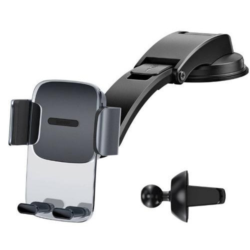 Автотримач для телефона Baseus Easy Control Clamp Car Mount Holder (A Set)  Black Киев - изображение 4