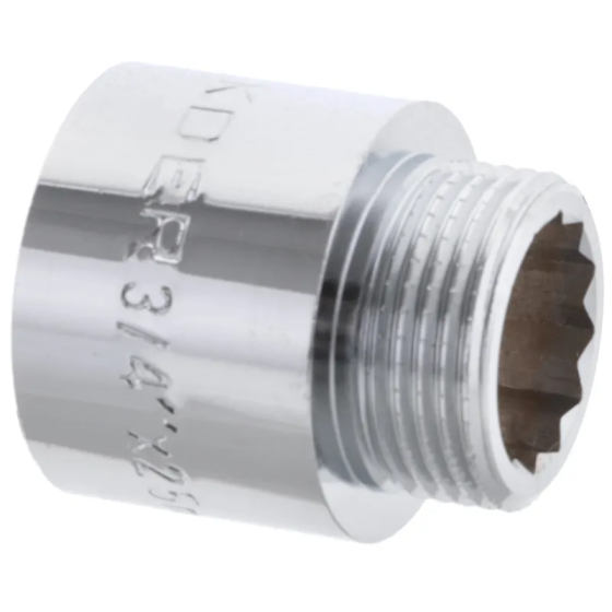 Подовжувач 3/4" 25мм (хром) Koer KF.E08-25.CHR (KF0107) Київ