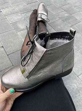 Olli Черевики жіночі OLLI 3-2450 графіт (зима, шкіра натуральна) (3257) лише 36р.та 37р. 37 Коломия