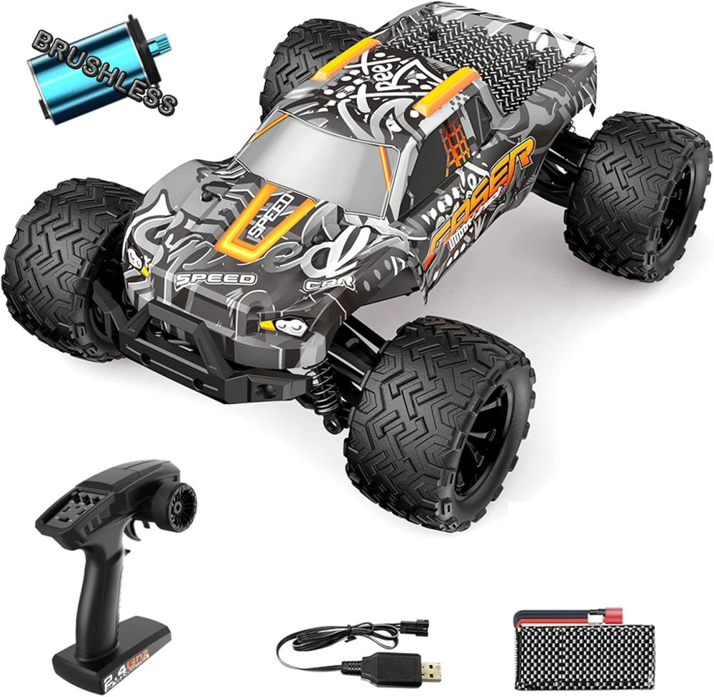 Монстр-трак RC машина GoolRC 1:14 🚗 безщіткова 4WD, 40 км/год, 2.4GHz, позашляховий монстр-трак на пульті Київ - фото 2